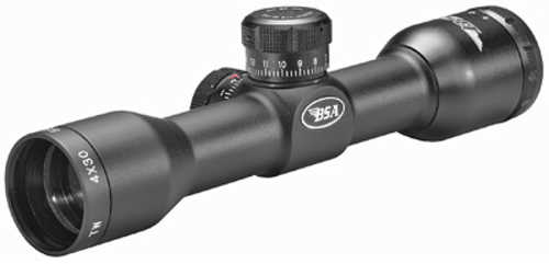 BSA Optics Tactical Weapon Rifle Scope 4X30 1" Maintube Mil Dot Reticle 1/4 MOA Adjustments Black Color TW4X30