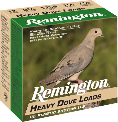 12 Gauge 2-3/4" Lead #8  1-1/8 oz 25 Rounds Remington Shotgun Ammunition