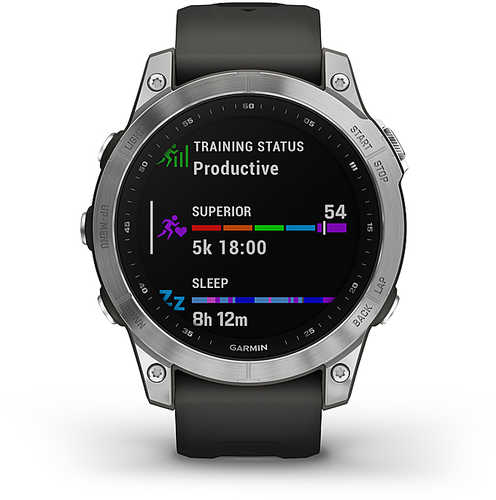 Garmin Fenix 7 Slver Smartwatch  With Graph