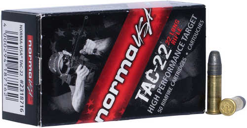 22 Long Rifle 40 Grain Lead 50 Rounds Norma Ammunition