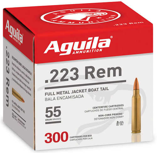223 Rem 55 Grain FMJ 300 Rounds Aguila Ammunition 223 Remington
