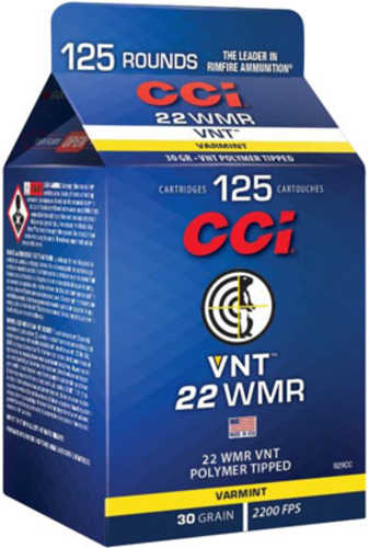 22 Win Mag Rimfire 30 Grain Ballistic Tip 125 Rounds CCI Ammunition Winchester Magnum