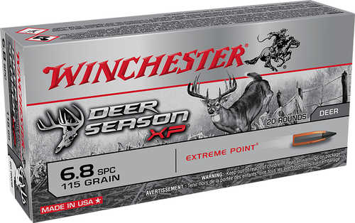 6.8mm SPC 115 Grain Ballistic Tip 20 Rounds Winchester Ammunition