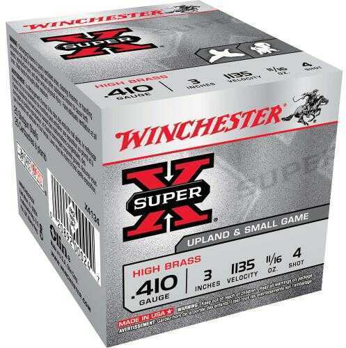 410 Gauge 3" Lead #4  11/16 oz 25 Rounds Winchester Shotgun Ammunition