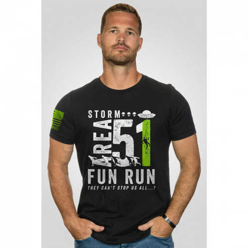 STORM AREA 51 FUN RUN T-SHIRT - BLACK - SMALL