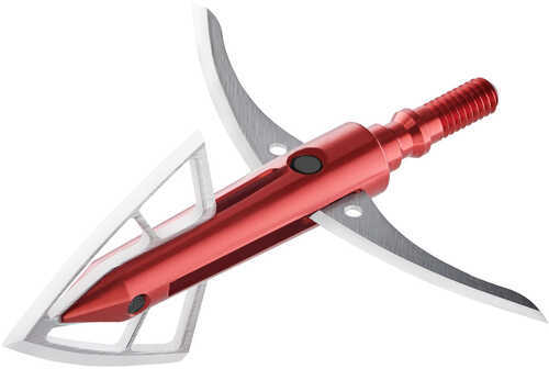 Bloodsport Gravedigger Extreme Hybrid Mechanical Cut-On-Contact Tip Stainless Steel Blades Red 100 Gr 3 Broadh
