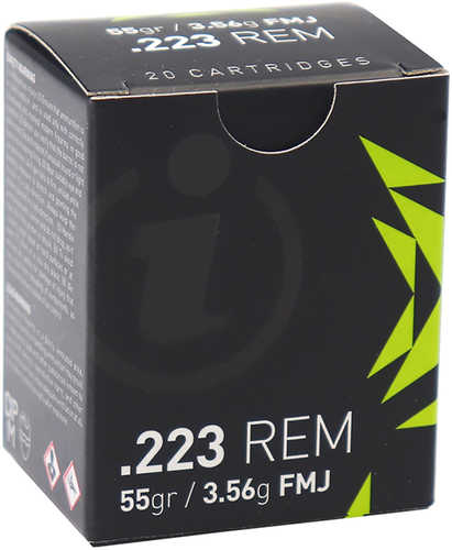 223 Rem 55 Grain FMJ 20 Rounds IGMAN Ammunition 223 Remington