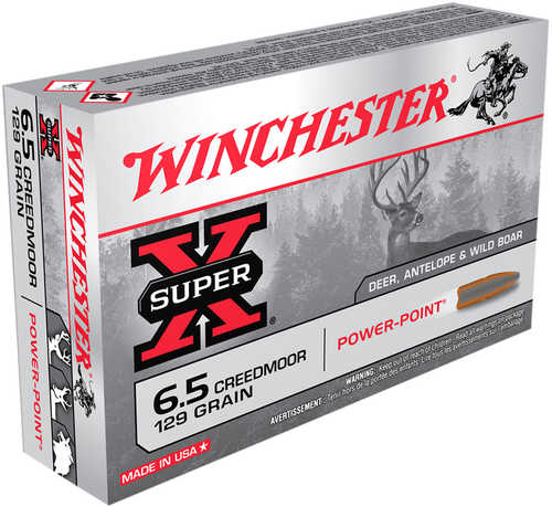 6.5 Creedmoor 129 Grain Power Point 20 Rounds Winchester Ammunition