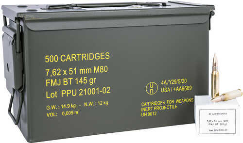 7.62 NATO 145 Grain FMJ 500 Rounds Prvi Partizan Ammunition