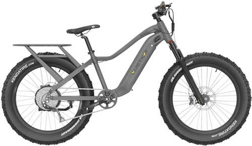 QuietKat Ranger Bike Charcoal Medium 5'6" To 6'/ Shimano 7-Speed/750 Watt Hub-Drive Motor