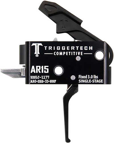 TriggerTech AR0SBB33NNF Competitive Flat Single-Stage 3 Lbs Fixed For AR-15