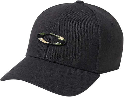 Oakley (luxottica) 911545-01y Tincan Cap Polyester/elastane Large/x-large Black With Graphic Camo Icon