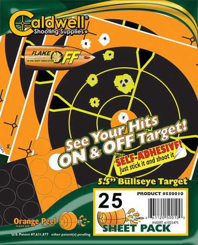 CALD 1166108 5.5In Bullseye Target 25 Sheets