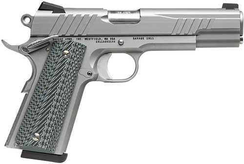 SAV 67202 1911 GOVT 45 5IN SS/SS   BLK MELONITE