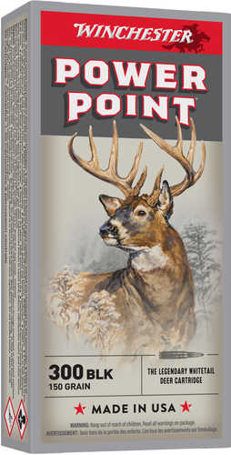 300 AAC Blackout 150 Grain XP Copper Impact 20 Rounds Winchester Ammunition