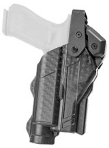 Rapid Force Rapid Force Duty Holster Outside The Waistband Holster Level 3 Retention Fits Glock 17/22/31 With Light And