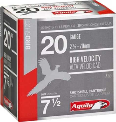 Aguila Hunting High Velocity 20 Ga 2 3/4" 1 oz 7.5 Shot 25 Rounds Per Box