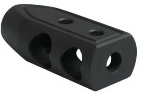 Timber Creek Outdoors 65hbblc Heart Breaker Muzzle Brake Black Cerakote With 5/8"-24 Tpi Threads For 6.5 Grendel Ar-plat