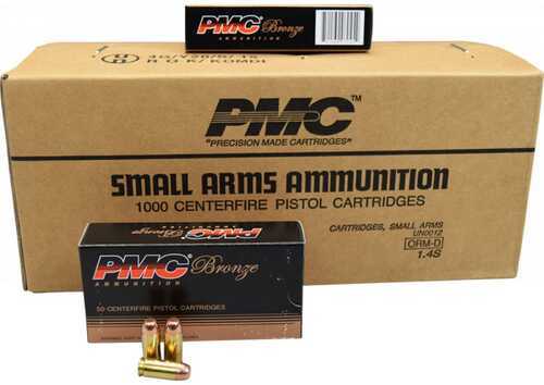 PMC Bronze 40 S&W Handgun Ammunition 180 Gr FMJ 985 Fps 1000/Case (20 Boxes Of 50)