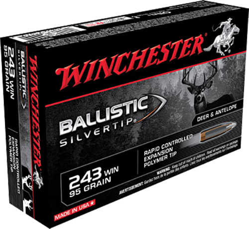 243 Win 95 Grain Ballistic Tip 20 Rounds Winchester Ammunition