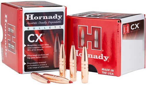 Hornady 304704 CX 30 Cal 165 Gr Copper Solid 50 Per Box
