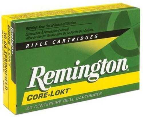 30-06 Springfield 180 Grain Soft Point 20 Rounds Remington Ammunition