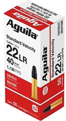 22 Long Rifle 40 Grain Lead 50 Rounds Aguila Ammunition