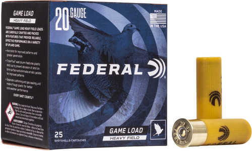 20 Gauge 2-3/4" Lead #6  1 oz 25 Rounds Federal Shotgun Ammunition