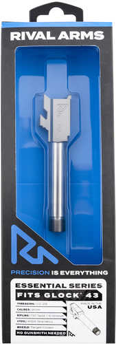 Rival Arms Barrel V2 Glock 43 43X 9mm Luger Stainless Steel Finish & Material with Threading for