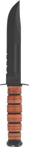 KA-BAR Knives KA-BAR Army Fixed Blade Knife 7" Blade Length 11.875" Overall Length Clip Point Partially Serrated Edge 10