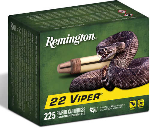 Remington Ammunition 21239 Viper 22 LR 36 Gr Truncated Cone Solid 225 Per Box/ 10 Cs