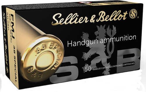 38 Special 158 Grain Full Metal Jacket 50 Rounds Sellior & Bellot Ammunition