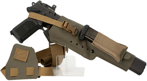 Cole-tac VWX106 Varmint Wrangler Xl Pistol Holder Chest Ranger Green Left Hand
