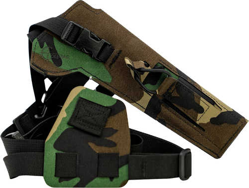 Cole-tac VW206 Varmint Wrangler Pistol Holder Chest M81 Woodland Left Hand