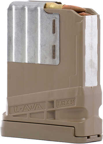 Lancer Magazine L7AWM SR-25 G2 7.62X51 10Rd Translucent FDE