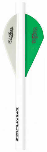 Bohning Blazer QuikFletch Neon Green/White 6 pk. Model: 101001NG