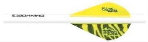 Bohning Blazer Shrink Fletch Yellow Tiger/White
