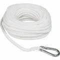 Boater Sports Anchor Line 1/4X100ft W/Hook Poly Hollow Braid Md#: 52996