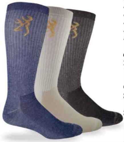 Browning Socks Crew Black Size : Large