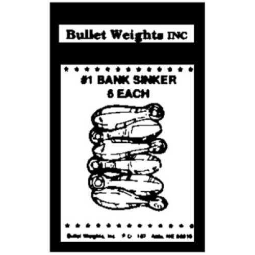 Bullet Weight Bank Lead 1Oz 6/Card Md#: BLC1