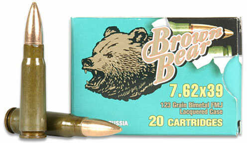 7.62X39mm 123 Grain Hollow Point 20 Rounds BEAR Ammunition