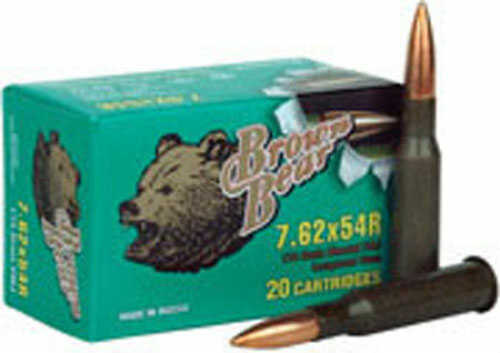 7.62X54mm Russian 174 Grain Full Metal Jacket 20 Rounds BEAR Ammunition