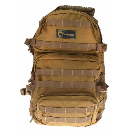 Drago Gear 14302Tn Assault Backpack 600 Denier Polyester Tan