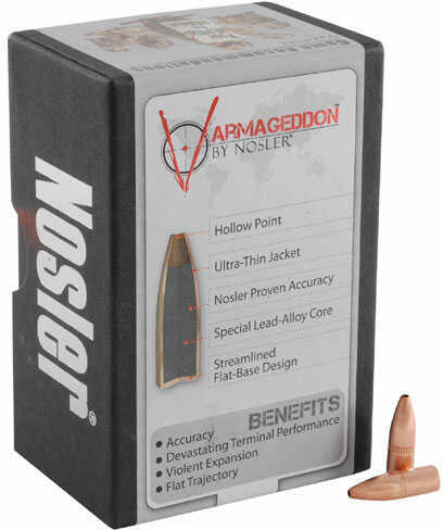 Nosler Bullets 22 Caliber .224 62 Grains VARMAGEDDON FBHP 100CT