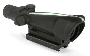 Trijicon 100161 ACOG 3.5x 35mm Obj 28.9 ft @ 100 yds FOV Black Matte Finish Dual Illuminated Crosshair 308 Ballistic Gre