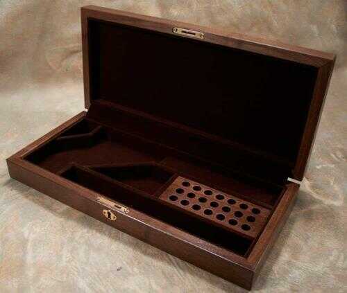 Wood Top Walnut Display Case -Wyatt Earp Buntline