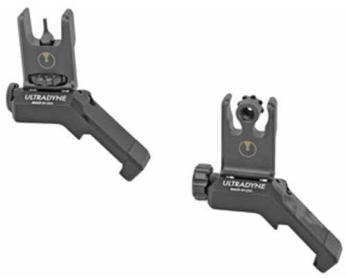 Ultradyne C2 Folding Offset Front and Rear Sight Combos Black