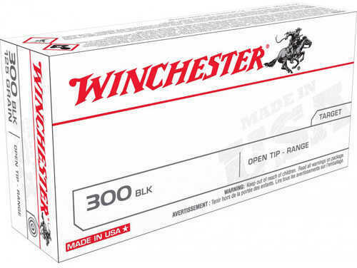 300 AAC Blackout 125 Grain Full Metal Jacket 20 Rounds Winchester Ammunition