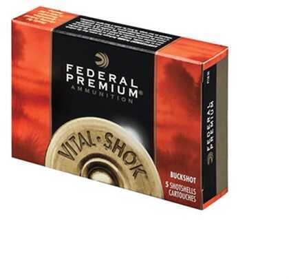 20 Gauge 3" Lead 2 Buck  18 Pellets 5 Rounds Federal Shotgun Ammunition