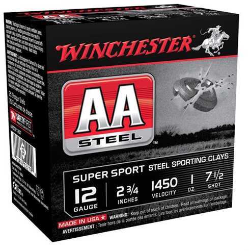 12 Gauge 2-3/4" Lead 7-1/2  1 oz 25 Rounds Winchester Shotgun Ammunition